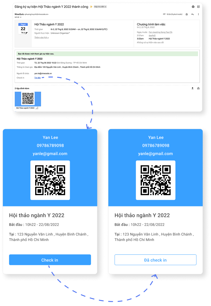 Hướng dẫn check in sự kiện offline cho người dùng